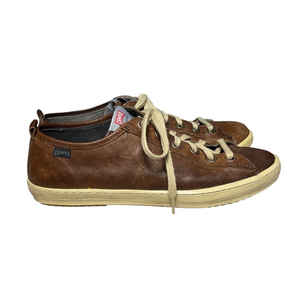 Camper Imar Women’s Leather Sneakers EU 41/US 10 Brown Lace Up Casual Comfort